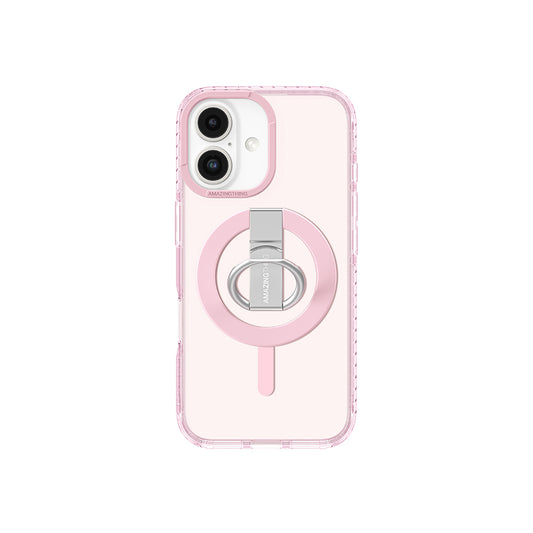 iPhone 16 Plus Kılıf M-safe Şarj Özellikli Yüzük Standlı Amazingthing Titan Pro Serisi Kapak