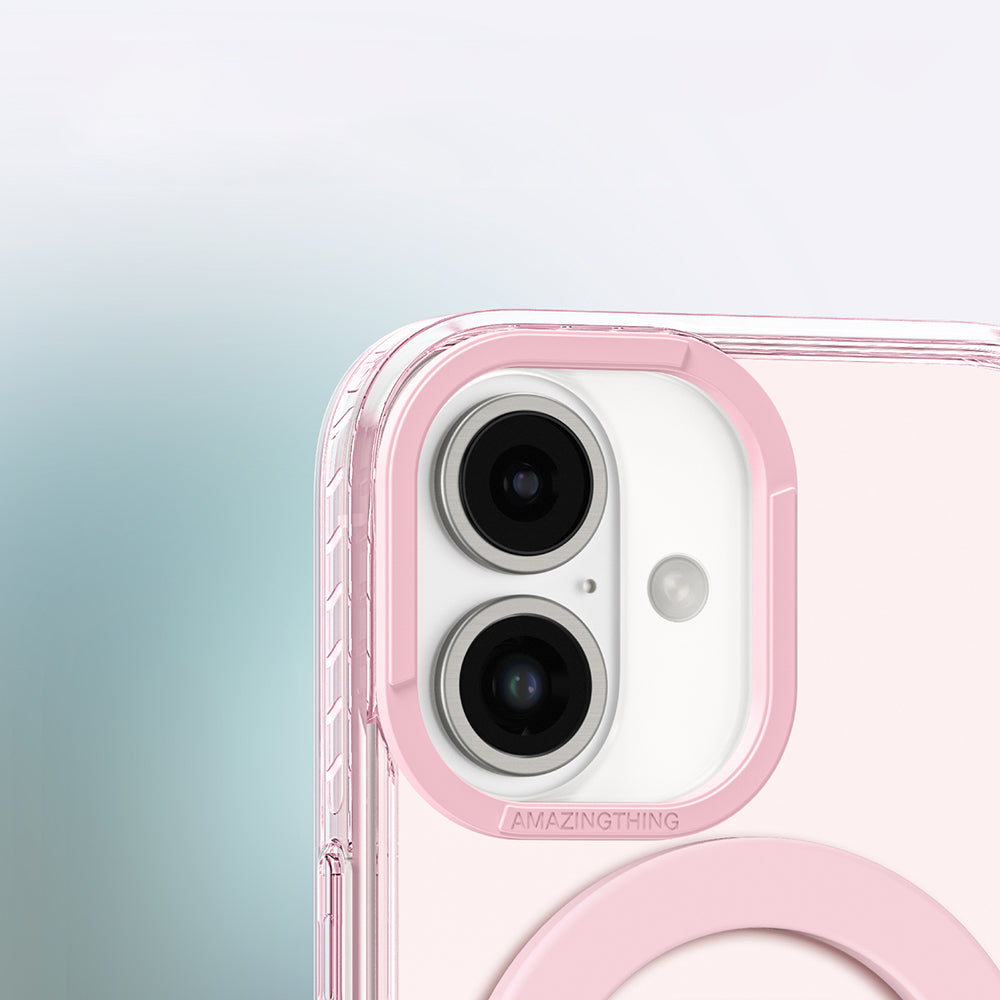iPhone 16 Plus Kılıf M-safe Şarj Özellikli Yüzük Standlı Amazingthing Titan Pro Serisi Kapak