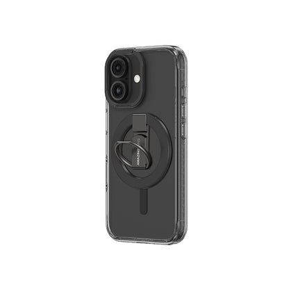 iPhone 16 Plus Kılıf M-safe Şarj Özellikli Yüzük Standlı Amazingthing Titan Pro Serisi Kapak