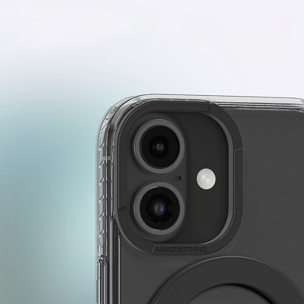 iPhone 16 Plus Kılıf M-safe Şarj Özellikli Yüzük Standlı Amazingthing Titan Pro Serisi Kapak