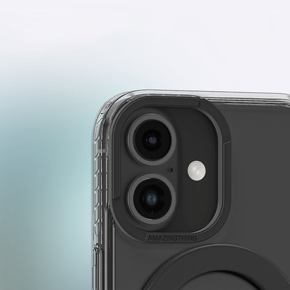 iPhone 16 Plus Kılıf M-safe Şarj Özellikli Yüzük Standlı Amazingthing Titan Pro Serisi Kapak