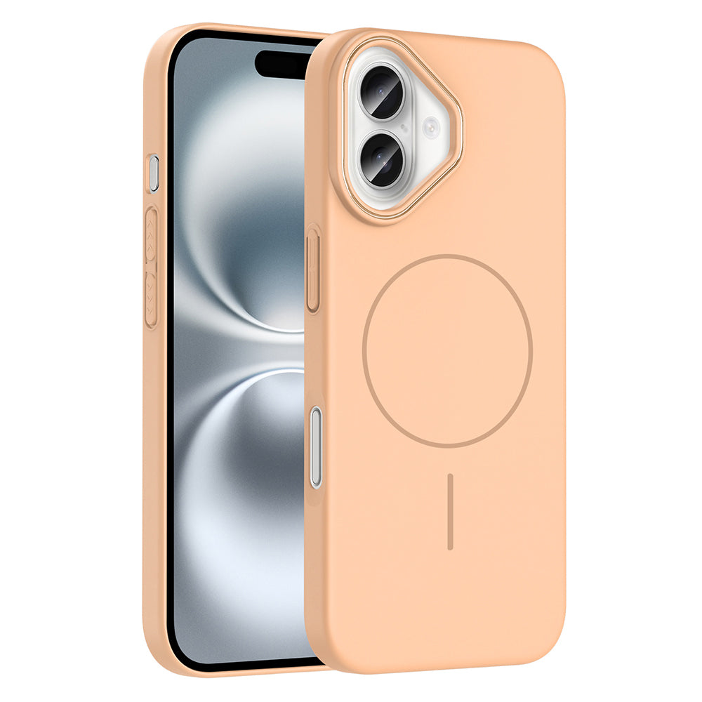 Apple iPhone 16 Plus Kılıf M-safe Şarj Özellikli Zore Ruby Sert Kapak