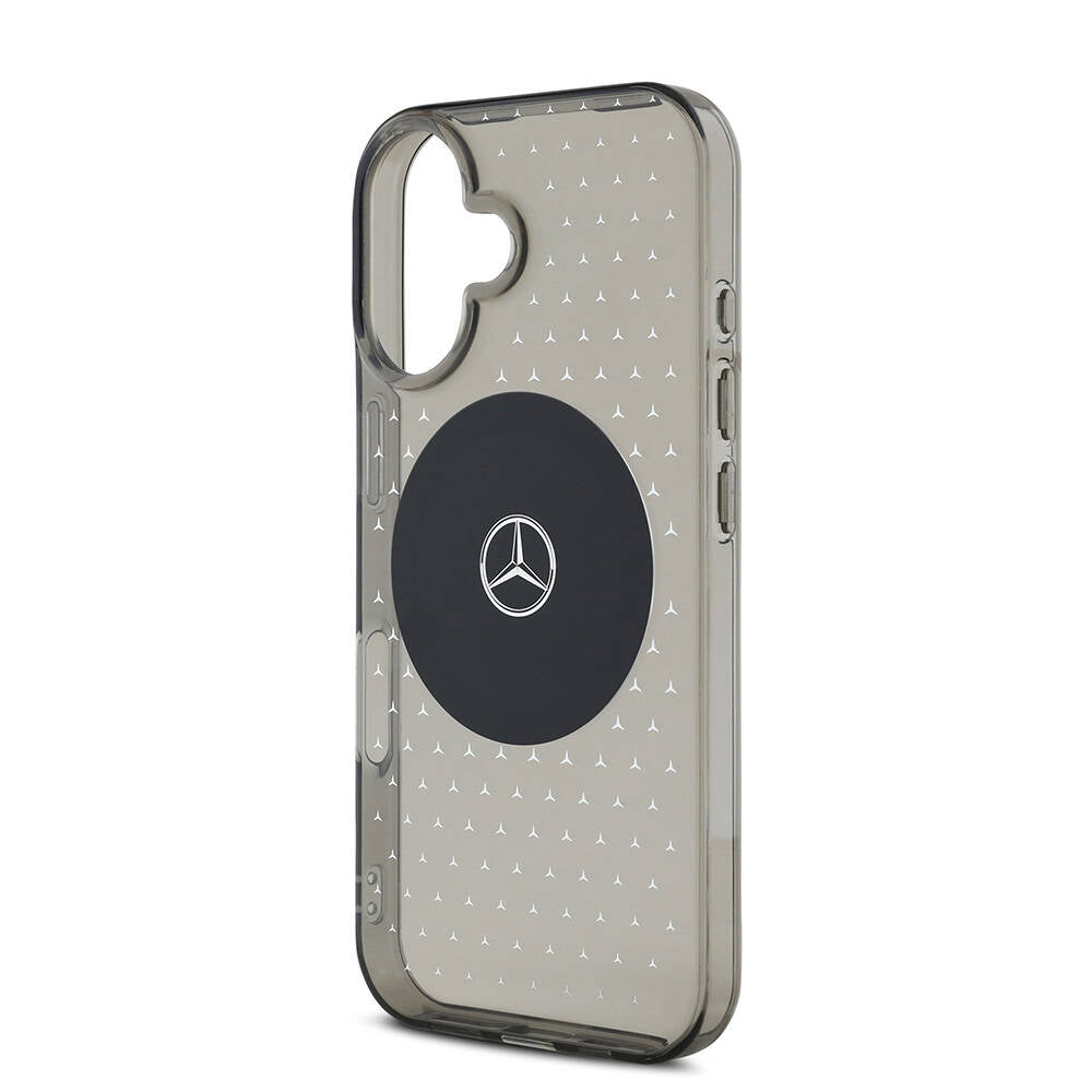 iPhone 16 Plus Kılıf Mercedes Benz Orjinal Lisanslı M-safe Şarj Özellikli Yıldız Desenli Transparan Kapak