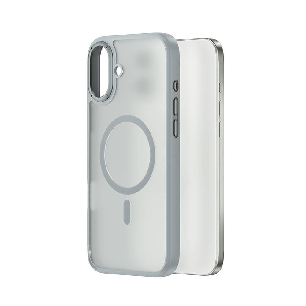 iPhone 16 Plus Kılıf Wiwu FGG-012 ArmorPro Serisi M-safe Şarj Özellikli Parmak İzi Bırakmayan Kılıf