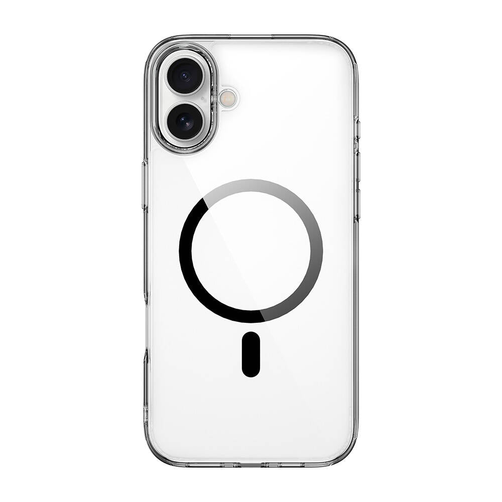 iPhone 16 Plus Kılıf Wiwu MCC-101 iShield Pro Serisi M-safe Şarj Özellikli Crystal Sert PC Kapak