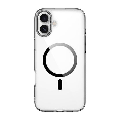 iPhone 16 Plus Kılıf Wiwu MCC-101 iShield Pro Serisi M-safe Şarj Özellikli Crystal Sert PC Kapak