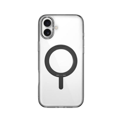 iPhone 16 Plus Kılıf Wiwu MCC-201 iShield Ultra Serisi M-safe Şarj Özellikli Standlı Crystal Sert PC Kapak