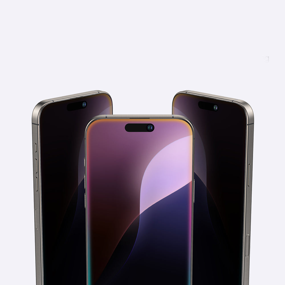 iPhone 16 Pro Amazingthing Radix Privacy Parmak İzi Bırakmayan Temperli Cam Ekran Koruyucu