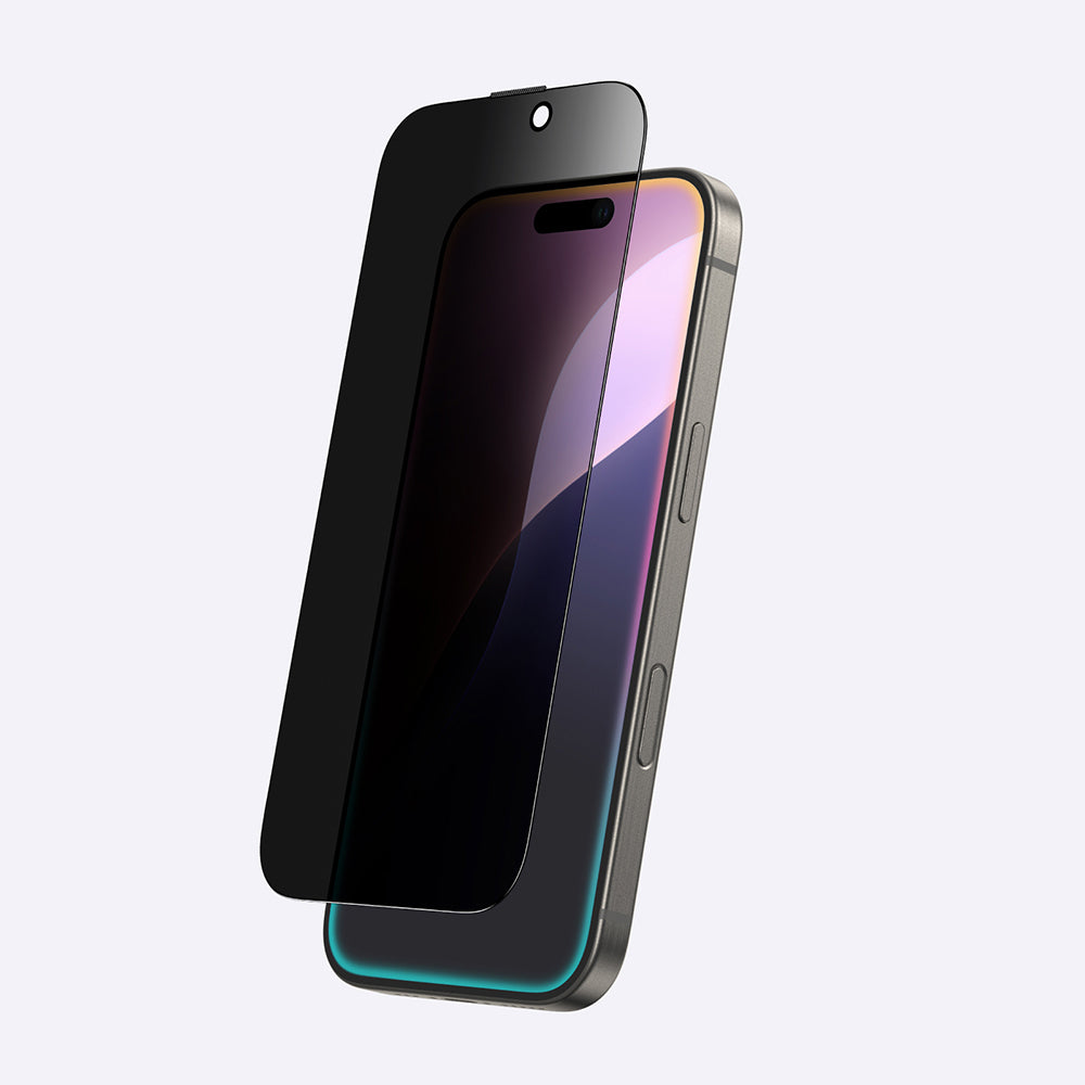 iPhone 16 Pro Amazingthing Titan Privacy Parmak İzi Bırakmayan Temperli Cam Ekran Koruyucu