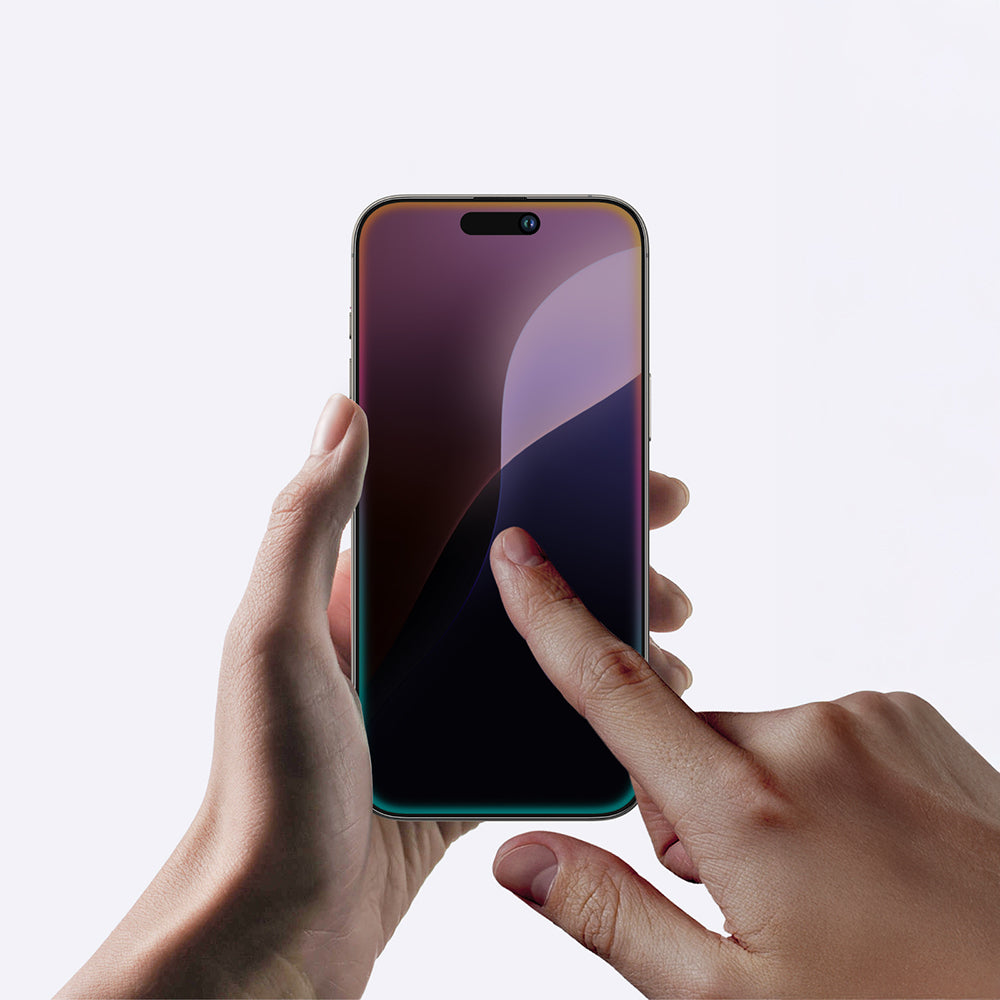 iPhone 16 Pro Amazingthing Titan Privacy Parmak İzi Bırakmayan Temperli Cam Ekran Koruyucu