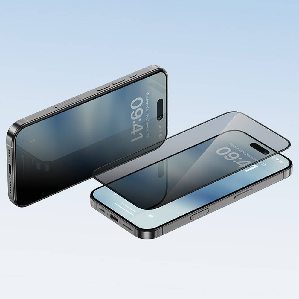 iPhone 16 Pro Benks Ultra Shield 0.3mm Privacy Ekran Koruyucu + Kolay Uygulama Aparatlı