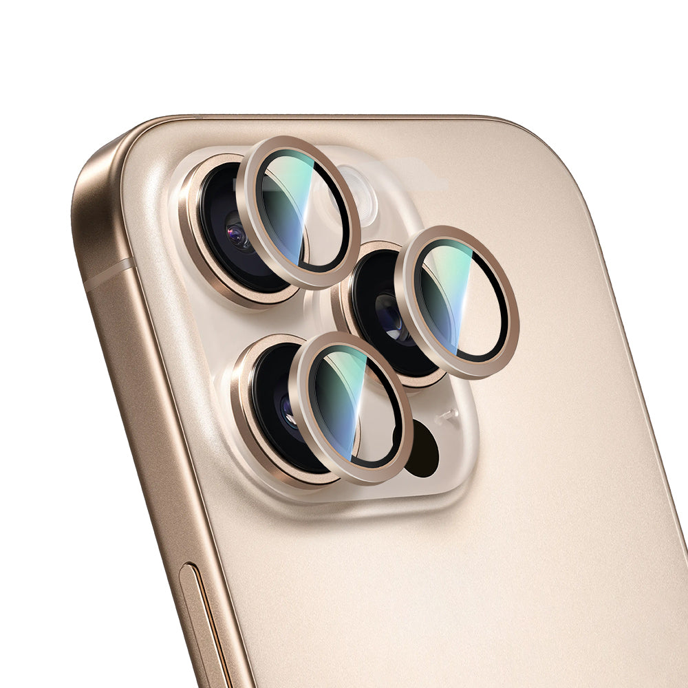 iPhone 16 Pro CaseWorld Alloy Serisi Oleofobik Anti Reflective Kamera Lens Koruyucu