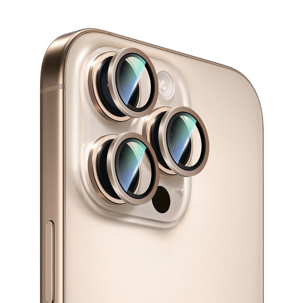 iPhone 16 Pro CaseWorld Alloy Two-Color Serisi Lens Koruyucu