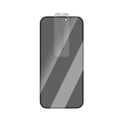 iPhone 16 Pro CaseWorld Armor Serisi Eyesafe Teknolojili 0.15mm 3D Privacy Temperli Cam Ekran Koruyucu + Uygulama Aparatlı