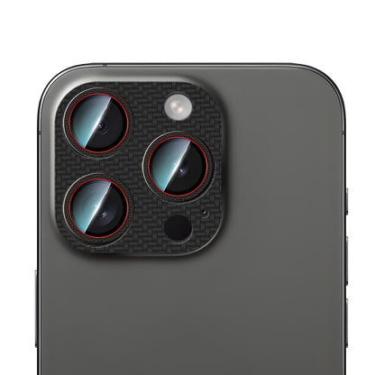 iPhone 16 Pro CaseWorld Karbon Fiber Serisi Anti Reflective Ultra Clear Full Kamera Lens Koruyucu