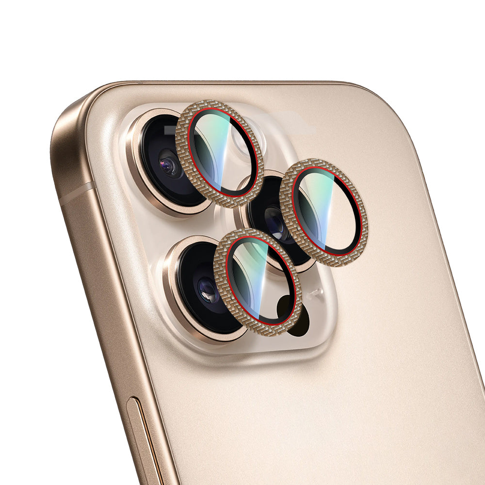 iPhone 16 Pro CaseWorld Karbon Fiber Serisi Anti Reflective Ultra Clear Kamera Lens Koruyucu