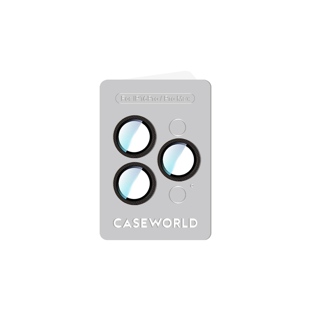 iPhone 16 Pro CaseWorld Karbon Fiber Serisi Anti Reflective Ultra Clear Kamera Lens Koruyucu