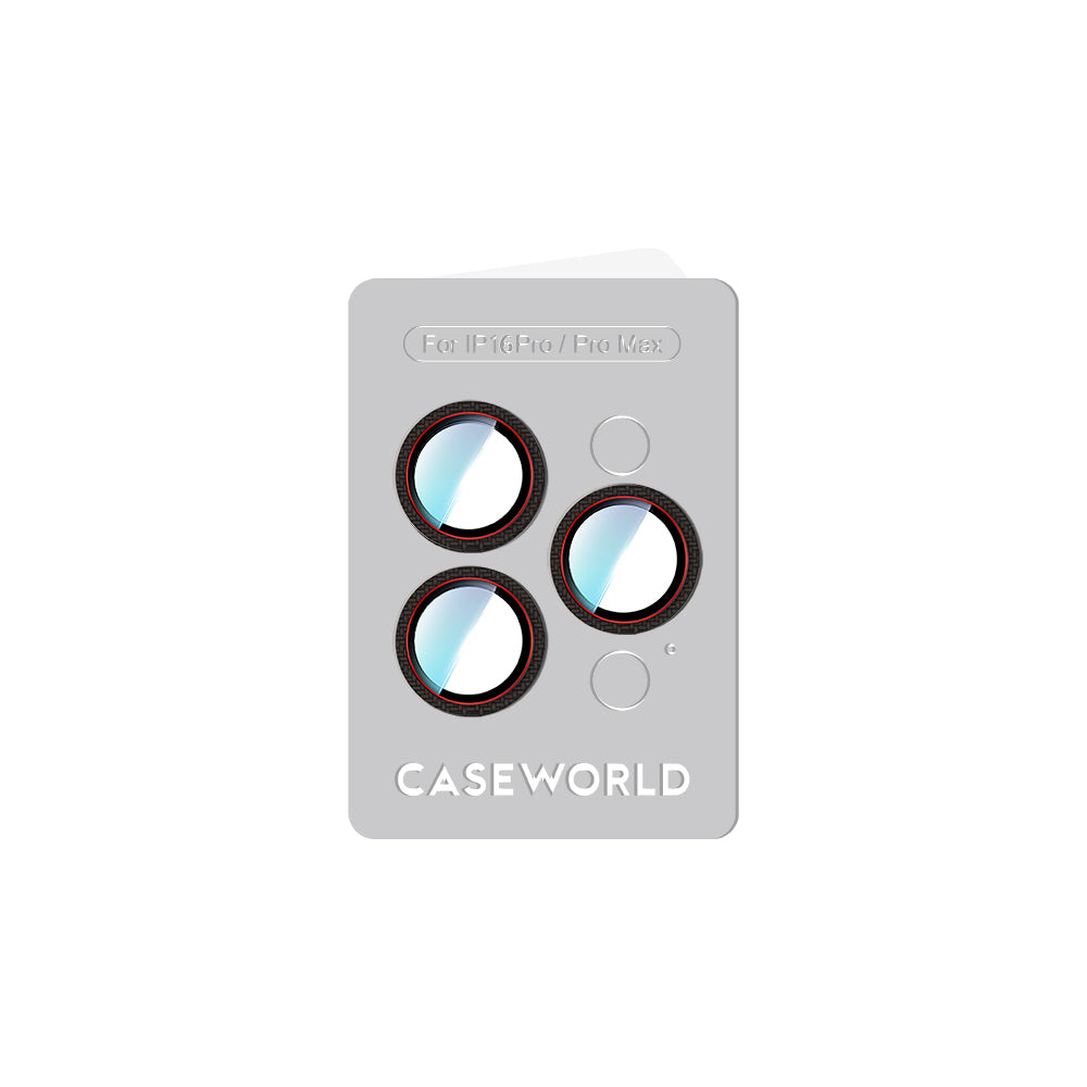 iPhone 16 Pro CaseWorld Karbon Fiber Serisi Anti Reflective Ultra Clear Kamera Lens Koruyucu