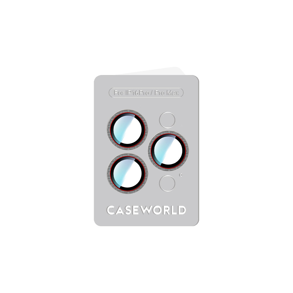 iPhone 16 Pro CaseWorld Karbon Fiber Serisi Anti Reflective Ultra Clear Kamera Lens Koruyucu