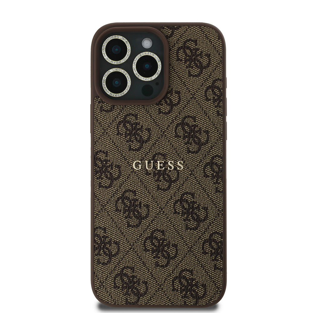 iPhone 16 Pro Guess Orjinal Lisanslı Kılıf + Ekran Koruyucu + Lens Koruyucu 3in1 Aksesuar Seti