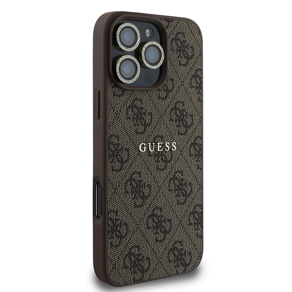 iPhone 16 Pro Guess Orjinal Lisanslı Kılıf + Ekran Koruyucu + Lens Koruyucu 3in1 Aksesuar Seti