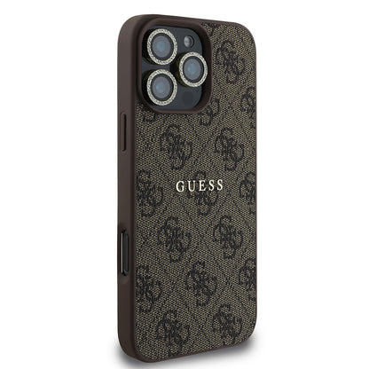 iPhone 16 Pro Guess Orjinal Lisanslı Kılıf + Ekran Koruyucu + Lens Koruyucu 3in1 Aksesuar Seti