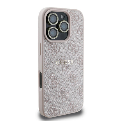 iPhone 16 Pro Guess Orjinal Lisanslı Kılıf + Ekran Koruyucu + Lens Koruyucu 3in1 Aksesuar Seti