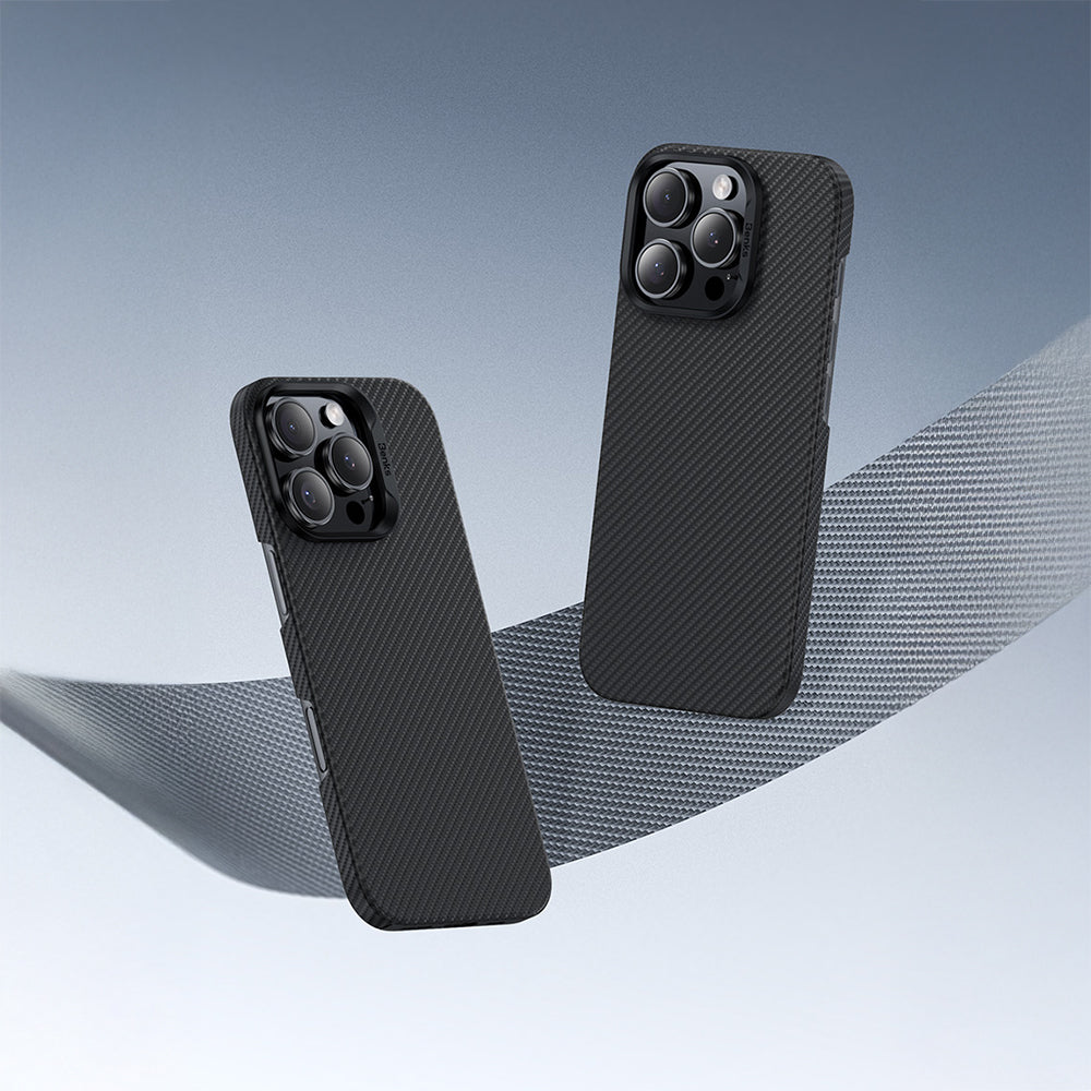 iPhone 16 Pro Kılıf Benks M-safe Şarj Özellikli Metal Kamera Çerçeveli Magnetik ArmorAir 600D Kevlar Fiber Kapak