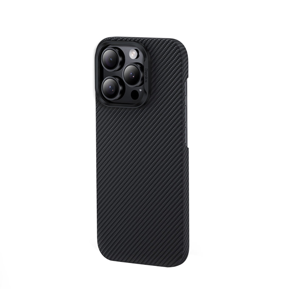 iPhone 16 Pro Kılıf Benks M-safe Şarj Özellikli Metal Kamera Çerçeveli Magnetik ArmorAir 600D Kevlar Fiber Kapak