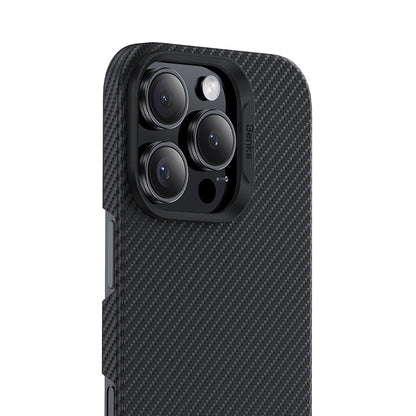 iPhone 16 Pro Kılıf Benks M-safe Şarj Özellikli Metal Kamera Çerçeveli Magnetik ArmorAir 600D Kevlar Fiber Kapak