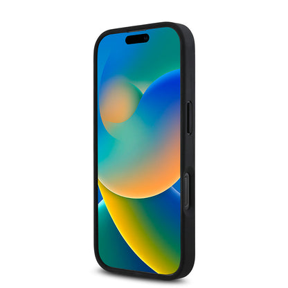 iPhone 16 Pro Kılıf BMW Orjinal Lisanslı M-safe Şarj Özellikli M Logolu Üç Çizgili Dikiş Detaylı Meshed Tricolor Stripes Kapak