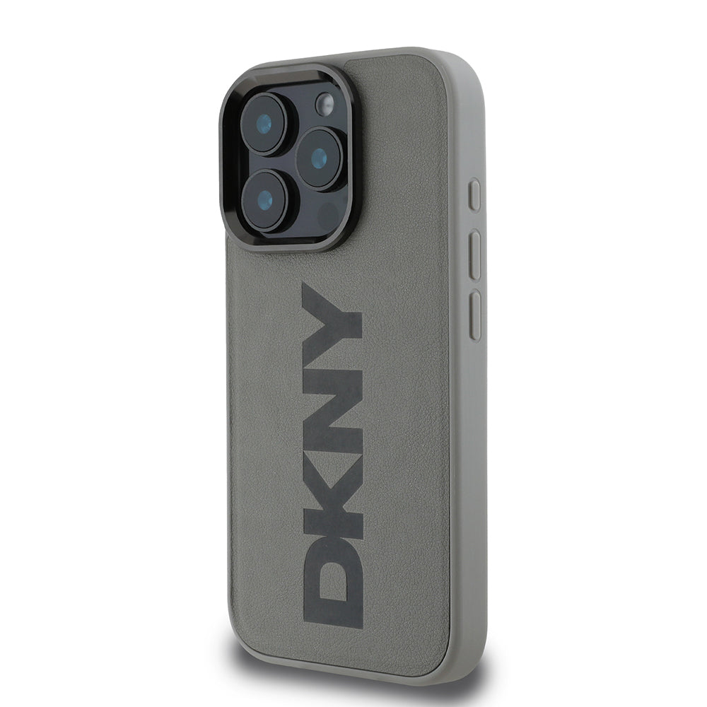 iPhone 16 Pro Kılıf DKNY Orjinal Lisanslı M-safe Şarj Özellikli PU Deri Plain Kapak