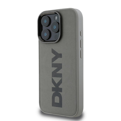 iPhone 16 Pro Kılıf DKNY Orjinal Lisanslı M-safe Şarj Özellikli PU Deri Plain Kapak