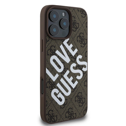 iPhone 16 Pro Kılıf Guess Orjinal Lisanslı Big Love Guess Kapak