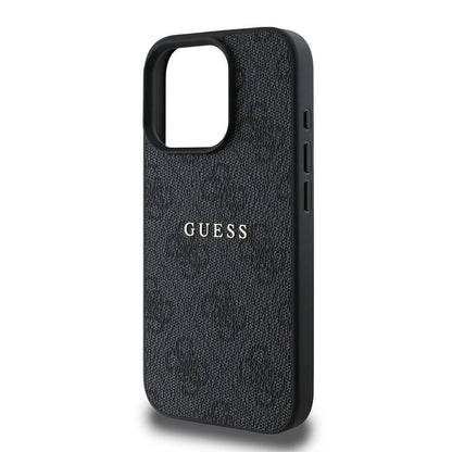 iPhone 16 Pro Kılıf Guess Orjinal Lisanslı M-safe Şarj Özellikli 4G Desenli Yazı Logolu Kapak