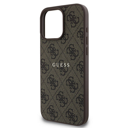 iPhone 16 Pro Kılıf Guess Orjinal Lisanslı M-safe Şarj Özellikli 4G Desenli Yazı Logolu Kapak