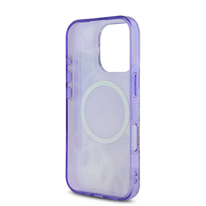 iPhone 16 Pro Kılıf Guess Orjinal Lisanslı M-safe Şarj Özellikli Flower Tonal Circle Kapak