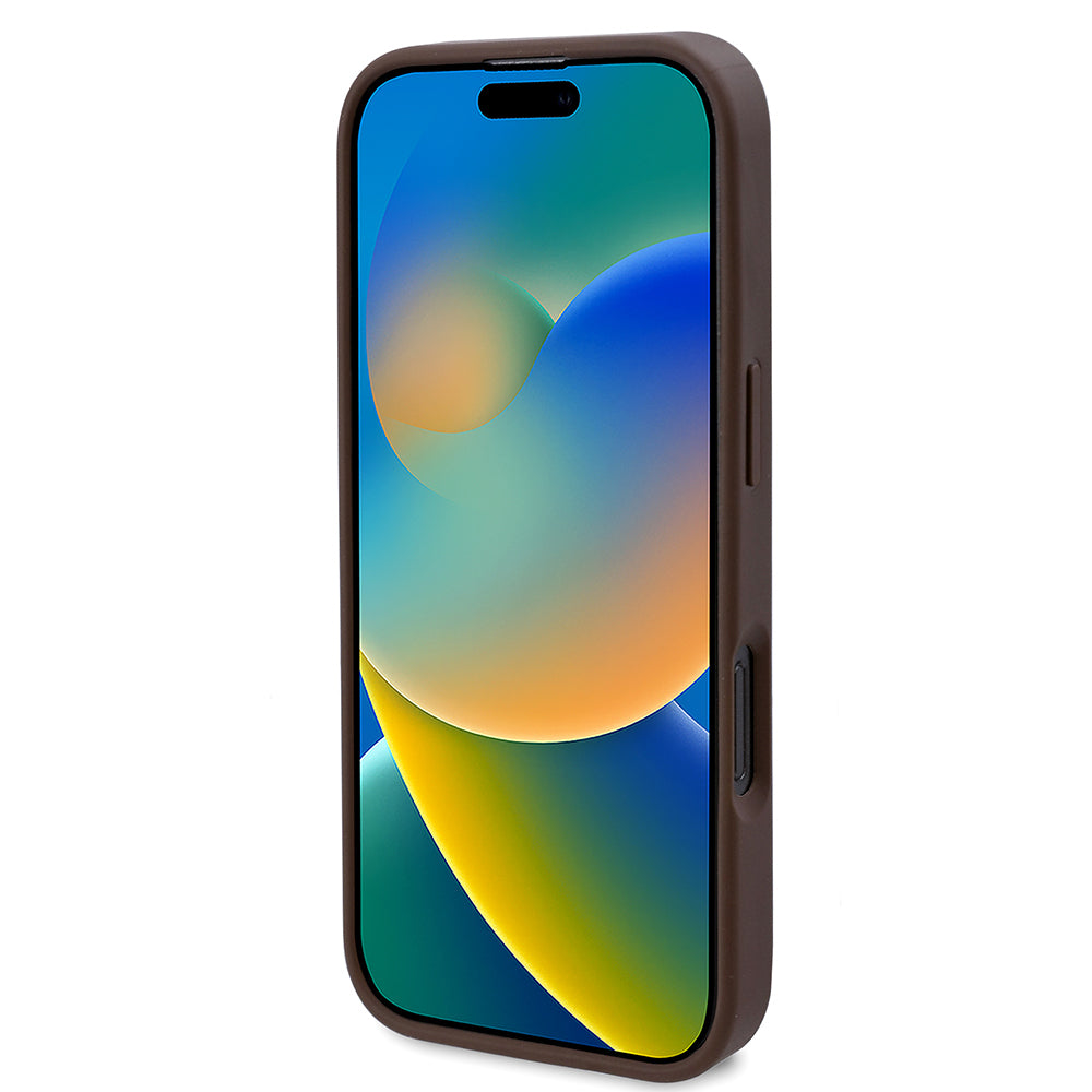 iPhone 16 Pro Kılıf Guess Orjinal Lisanslı M-safe Şarj Özellikli Gül Baskılı 4G Desenli Yazı Logolu Kapak