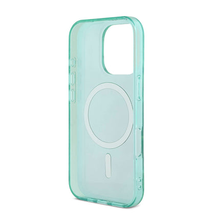 iPhone 16 Pro Kılıf Guess Orjinal Lisanslı M-safe Şarj Özellikli IML Baskılı Jungle Ring Kapak