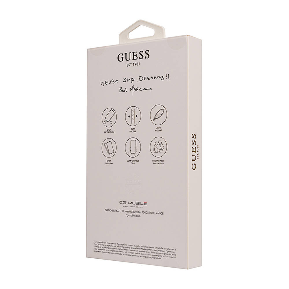 iPhone 16 Pro Kılıf Guess Orjinal Lisanslı M-safe Şarj Özellikli Small 4G Classic Kapak