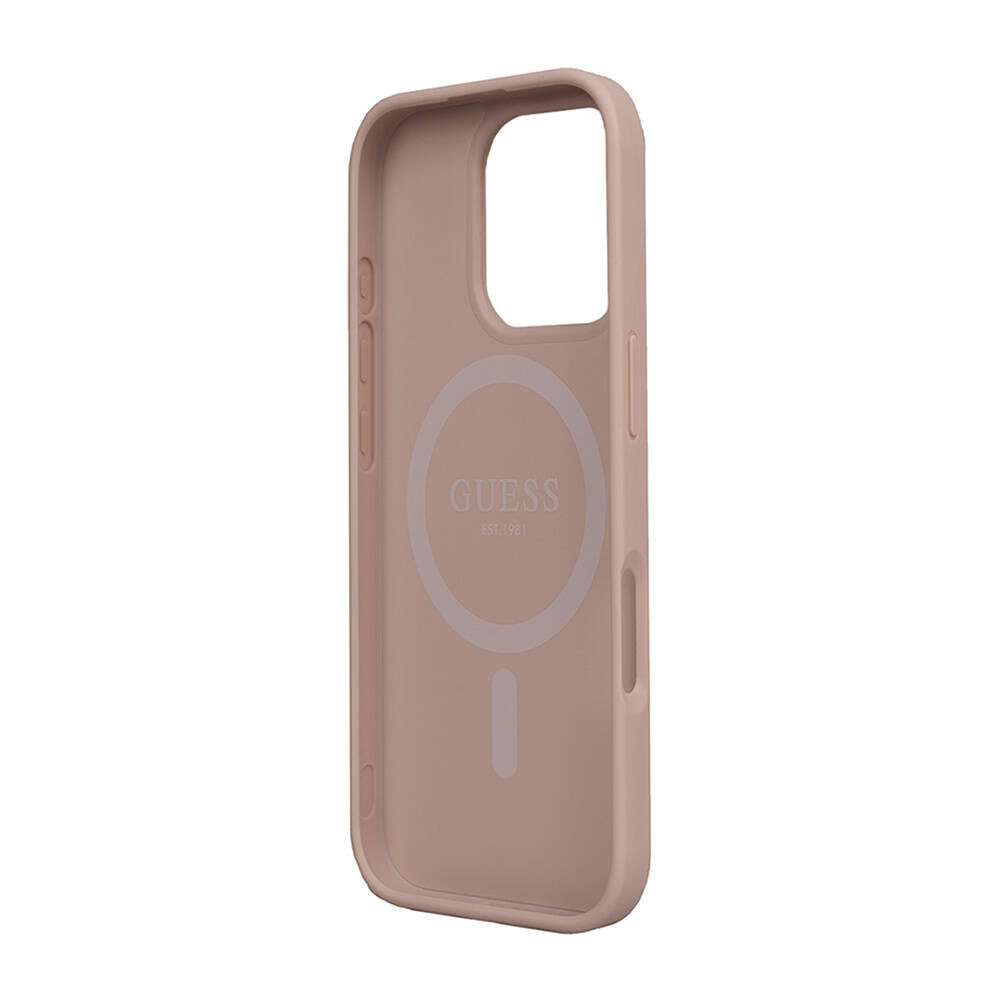 iPhone 16 Pro Kılıf Guess Orjinal Lisanslı M-safe Şarj Özellikli Small 4G Classic Kapak