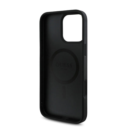 iPhone 16 Pro Kılıf Guess Orjinal Lisanslı M-safe Şarj Özellikli Small 4G Classic Kapak
