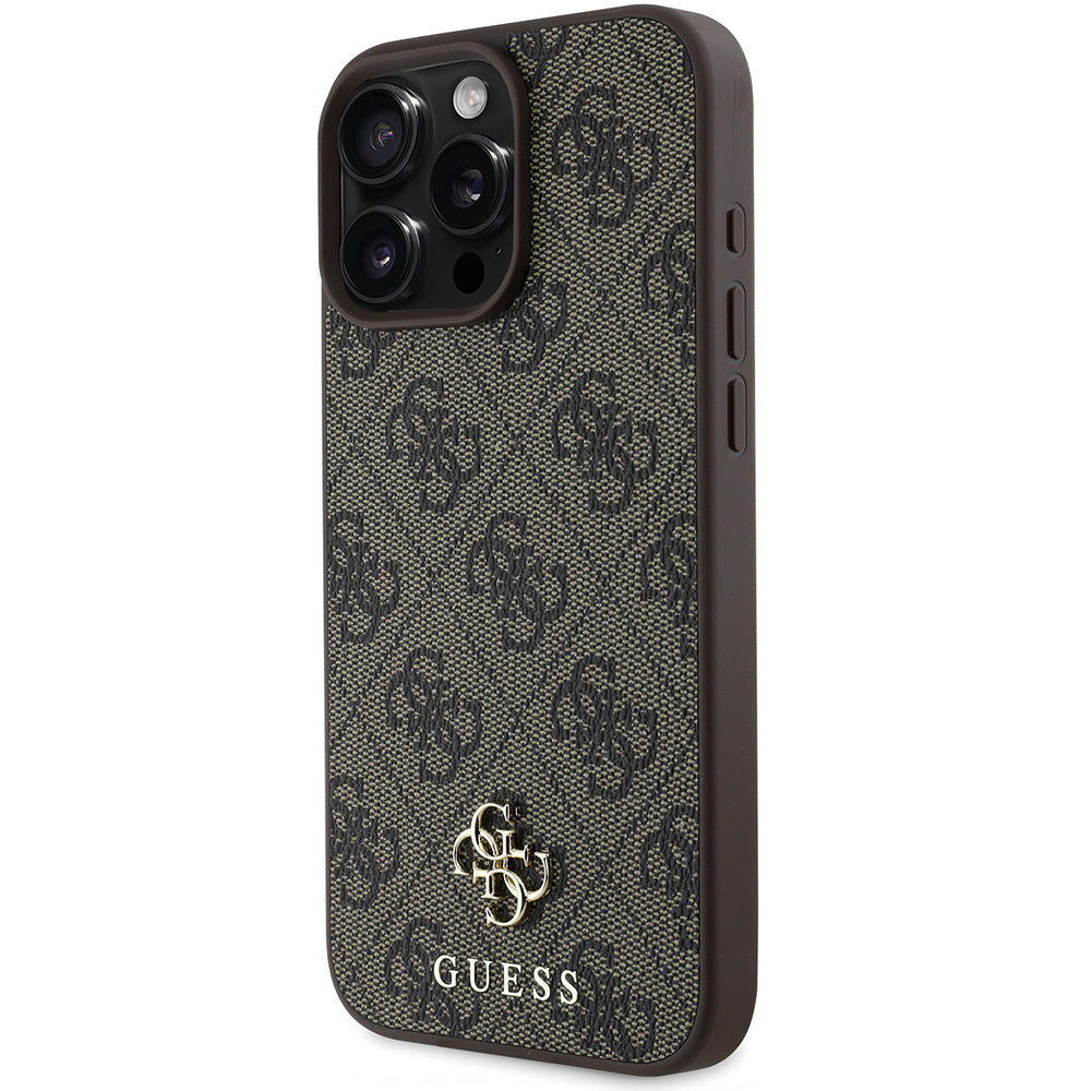 iPhone 16 Pro Kılıf Guess Orjinal Lisanslı M-safe Şarj Özellikli Small 4G Classic Kapak
