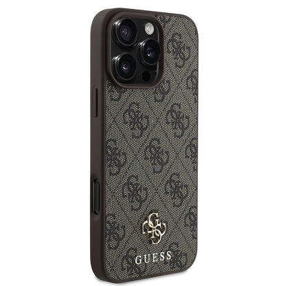 iPhone 16 Pro Kılıf Guess Orjinal Lisanslı M-safe Şarj Özellikli Small 4G Classic Kapak