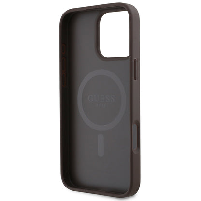 iPhone 16 Pro Kılıf Guess Orjinal Lisanslı M-safe Şarj Özellikli Small 4G Classic Kapak