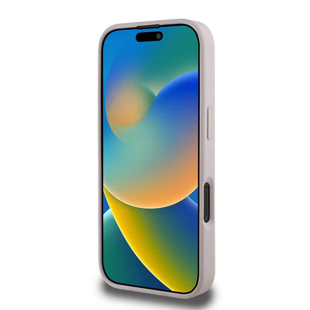 iPhone 16 Pro Kılıf Guess Orjinal Lisanslı M-safe Şarj Özellikli Yazı Logolu Circle Classic Kapak