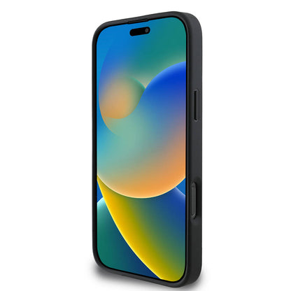 iPhone 16 Pro Kılıf Guess Orjinal Lisanslı M-safe Şarj Özellikli Yazı Logolu Saffiano Classic Kapak