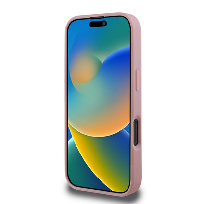 iPhone 16 Pro Kılıf Guess Orjinal Lisanslı Taşlı Arka Yüzey Üçgen Logolu Kapak