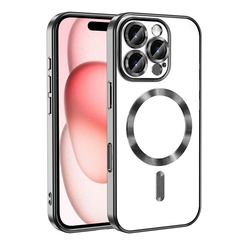 Apple iPhone 16 Pro Kılıf Kamera Korumalı M-safe Wireless Şarj Özellikli Zore Demre Kapak