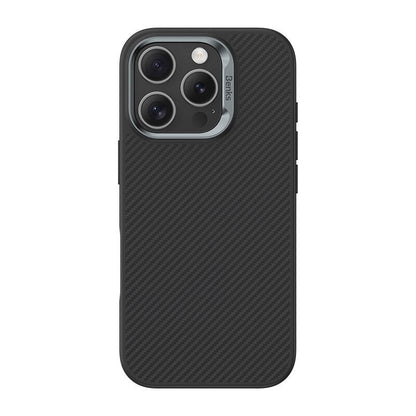 iPhone 16 Pro Kılıf Karbon Fiber M-safe Şarj Özellikli Benks Hybrid ArmorPro 600D Kevlar Kapak